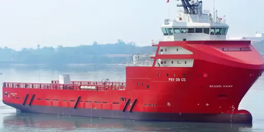 PSV alongside at Cochin Shipyard